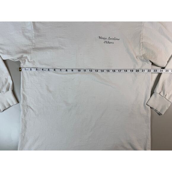 Ninja Javelina Hikers XL Thrashed Vintage LS Shirt Made in USA FotL Arizona - Picture 6 of 10